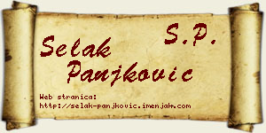 Selak Panjković vizit kartica